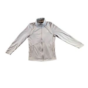 The North Face Fleece Jacket Women L Gray Full-Zip Long Sleeve NF00CP5M Gorpcore